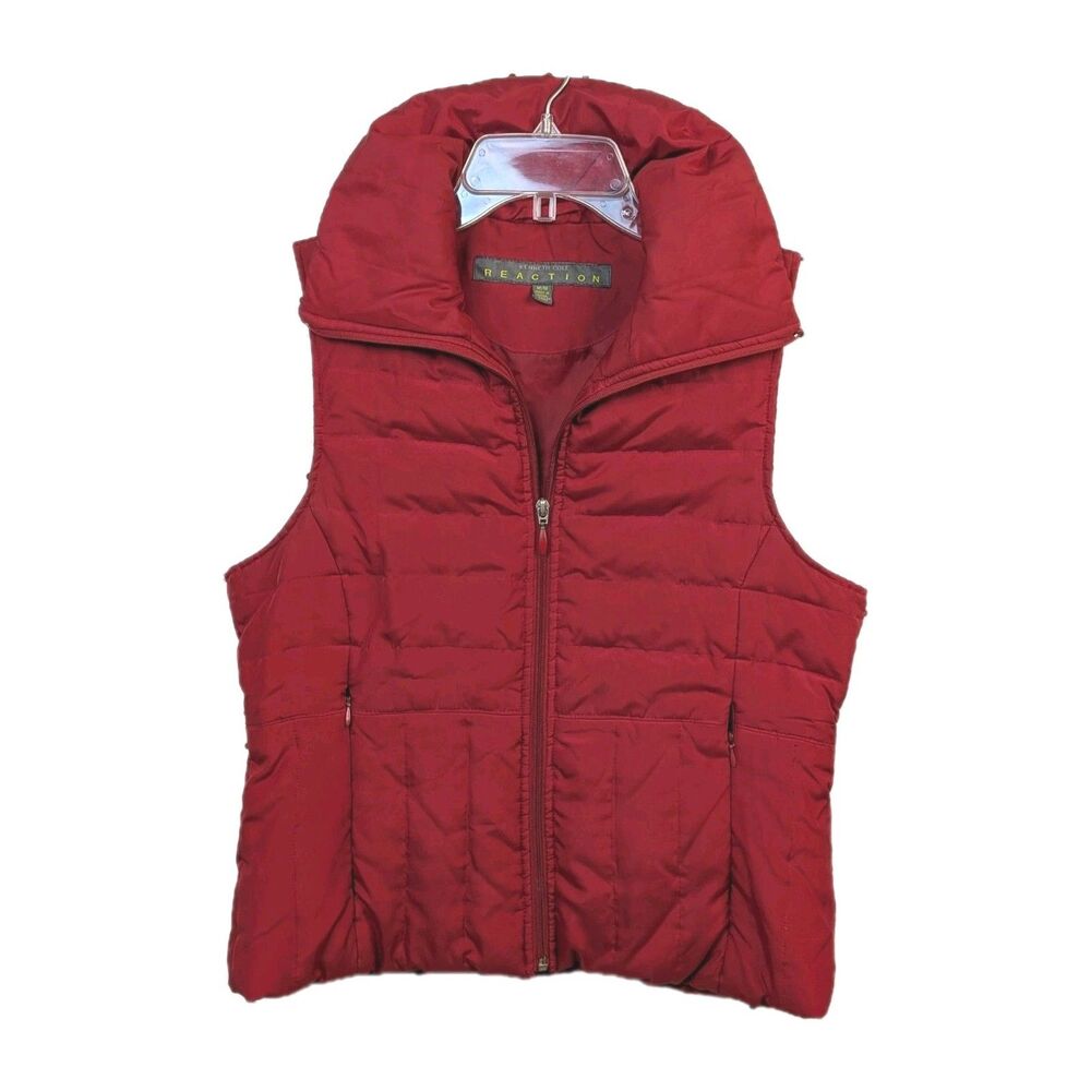 Kenneth Cole Reaction Red Puffer Vest Jacket Women's - Size M